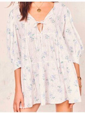 Love Shack Fancy Bex floral Cotton dress